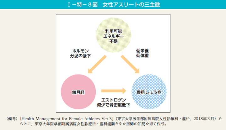 I－特－8図　女性アスリートの三主徴