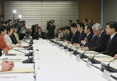 第47回男女共同参画会議「男女共同参画基本計画の変更について」の答申決定　写真