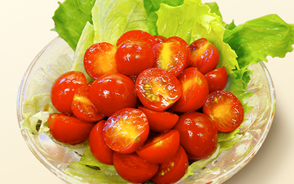 Japanese-style mini-tomato salad