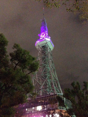 名古屋テレビ塔・オアシス21（複合施設）／愛知県（11/12）のパープル・ライトアップ1