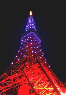 東京タワー／東京都（11/12）のパープル・ライトアップ3