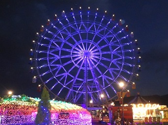 はい！からっと横丁「大観覧車」／山口県（11/12）のパープル・ライトアップ