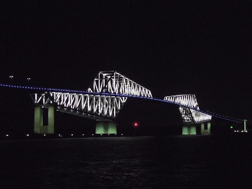 東京ゲートブリッジ／東京都（11/12）のパープル・ライトアップ1