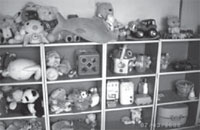 子どものスペース「おもちゃで遊ぶ部屋」子どもに選択肢を与えることが重要と考え、おもちゃは豊富に揃えている。