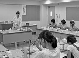 化学実験の様子