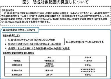 図5　助成対象範囲の見直しについて