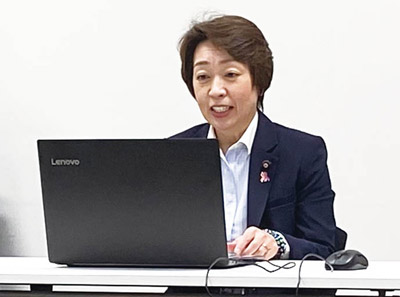 橋本大臣御挨拶の様子