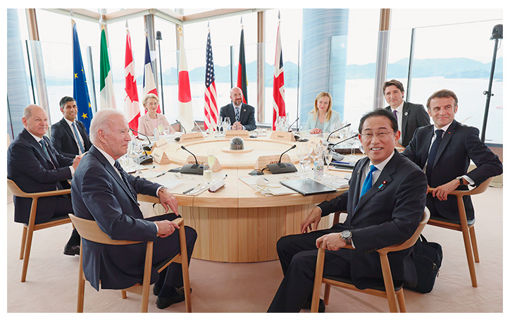 G7広島サミットの様子（出典：首相官邸ホームページ）
