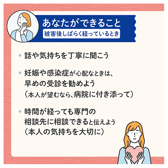 被害を相談されたら