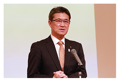 河野知事のご挨拶の様子