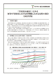 『「学校基本統計」にみる初等中等教育における管理職に占める女性の割合（2023年版）』