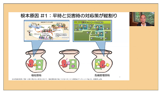 昨年度の基調講演「誰一人取り残さない防災」の様子