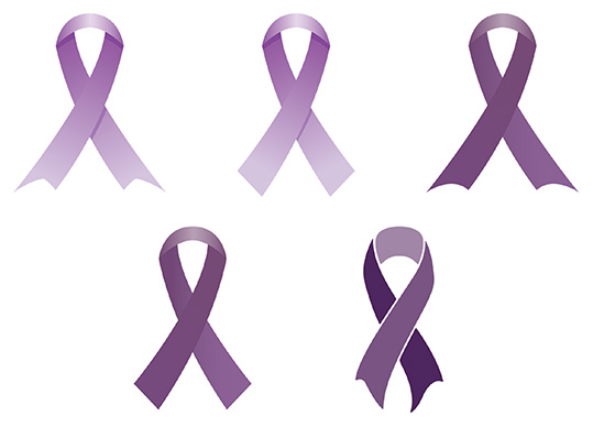 パープルリボン画像