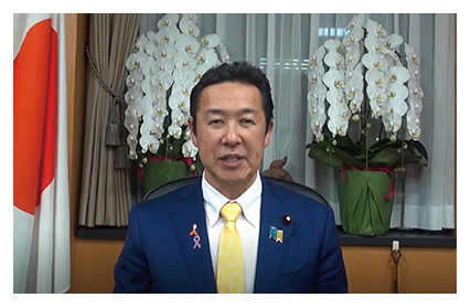 黄川田大臣挨拶の様子