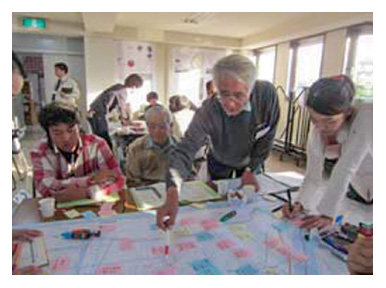玉浦西地区まちづくりワークショップの様子