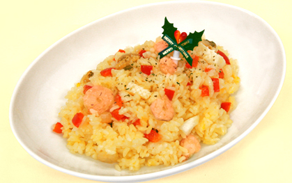 Paella ( Spanish rice dish )