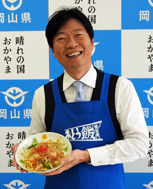 岡山県知事　伊原木隆太　焼きうどん